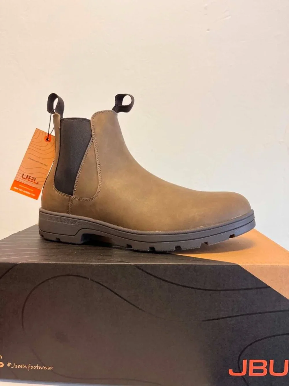 JBU by Jambu Men's Kerry Dark Brown Chelsea Boots Size 9 - P1